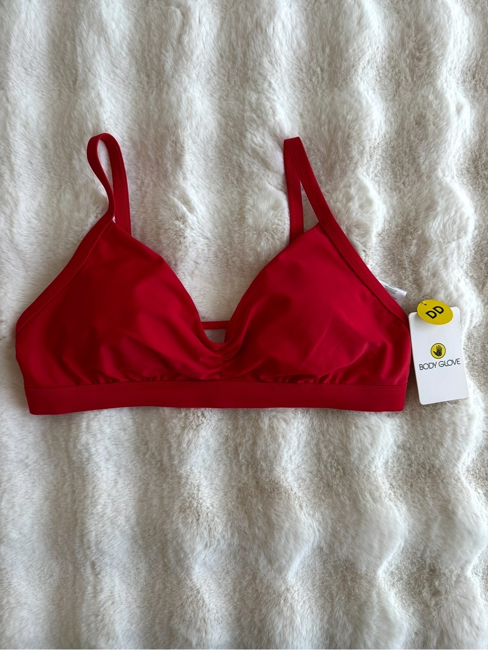 🆕 Body Glove | Red Bikini Top - Size DD.